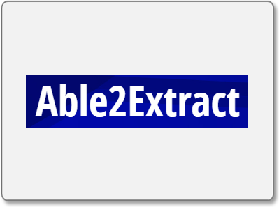 Able2Extract – PDF Tool